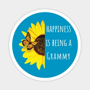 Happiness is Being a Grammy Sunflower Magnet